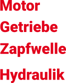 Motor Getriebe Zapfwelle Hydraulik